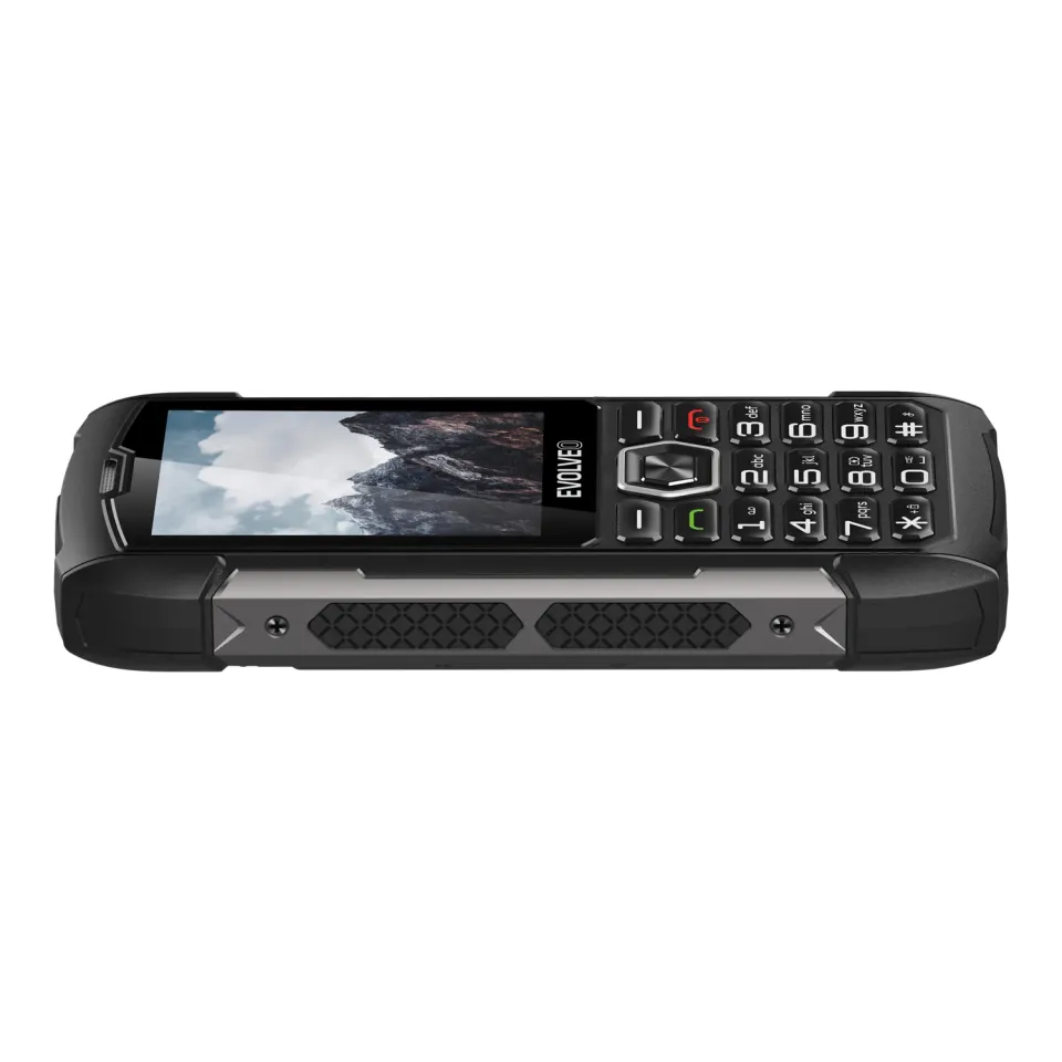 EVOLVEO StrongPhone H1, 2,8" vodotěsný odolný/2xSIM/2px/micro SDHC/5000mAh/černá