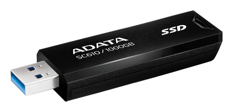 ADATA Externí SSD 1TB SC610, USB-A 3.2, černá