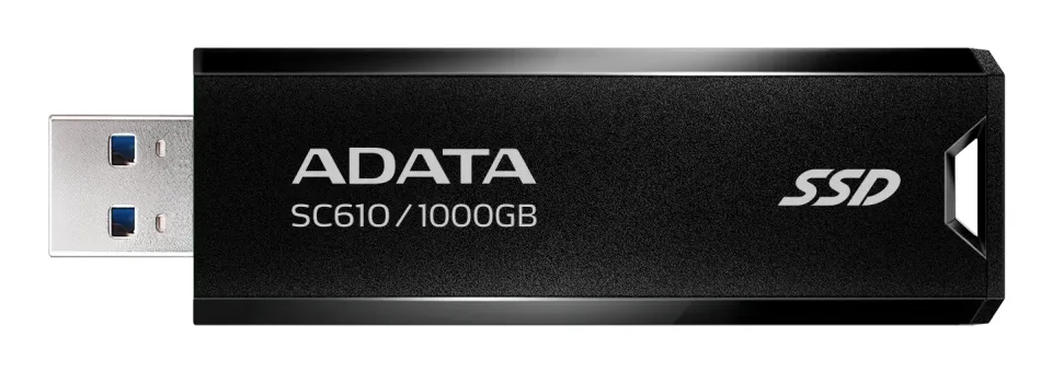 ADATA Externí SSD 1TB SC610, USB-A 3.2, černá