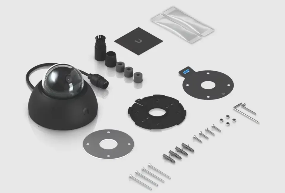 UBNT UVC-AI-Dome-B - AI Dome PoE kamera, 8MP, černá