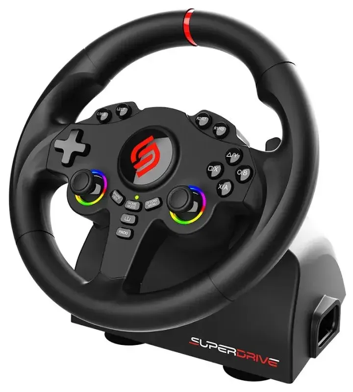 SUPERDRIVE Sada volantu a pedálů 220 RS/ PS4/ Xbox One/ Switch 1+2/ PC