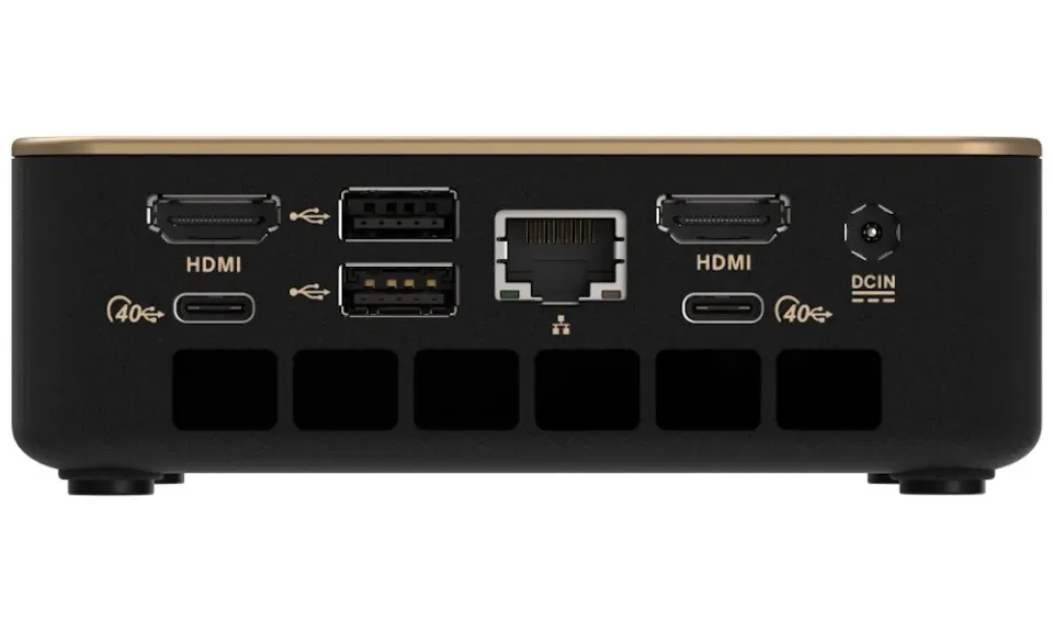 SAPPHIRE EDGE AI 340 BAREBONE / Ryzen AI 5 340 / 2x DDR5 SO-DIMM / M.2 / Wi-Fi / HDMI / USB-C / 120W adaptér