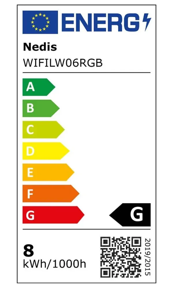 NEDIS Wi-Fi chytré dekorativní světlo/ Nástěnný Bar/ 140 lm/ RGBIC / IP20/ teplá bílá/ 100000 K/ 10 W/ ABS