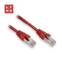 LYNX FTP patch kabel Cat5e PVC, CCA, 5m, červený