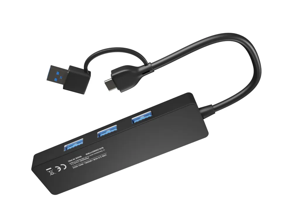 Rozbočovač Natec MAYFLY 4xUSB-A 3.0 HUB + USB-A adaptér