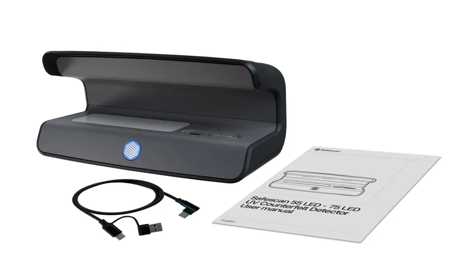 Detektor padělků SAFESCAN 75, černý