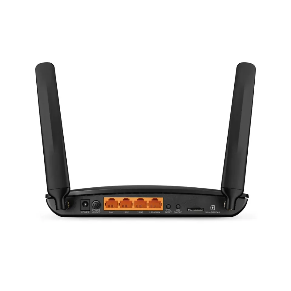 TP-LINK TL-MR6400 wifi 300Mbps 4G LTE router, 1x WAN, 3xLAN,SIM SLOT,2xint. wifi antena, 2x LTE odpojitelná antena