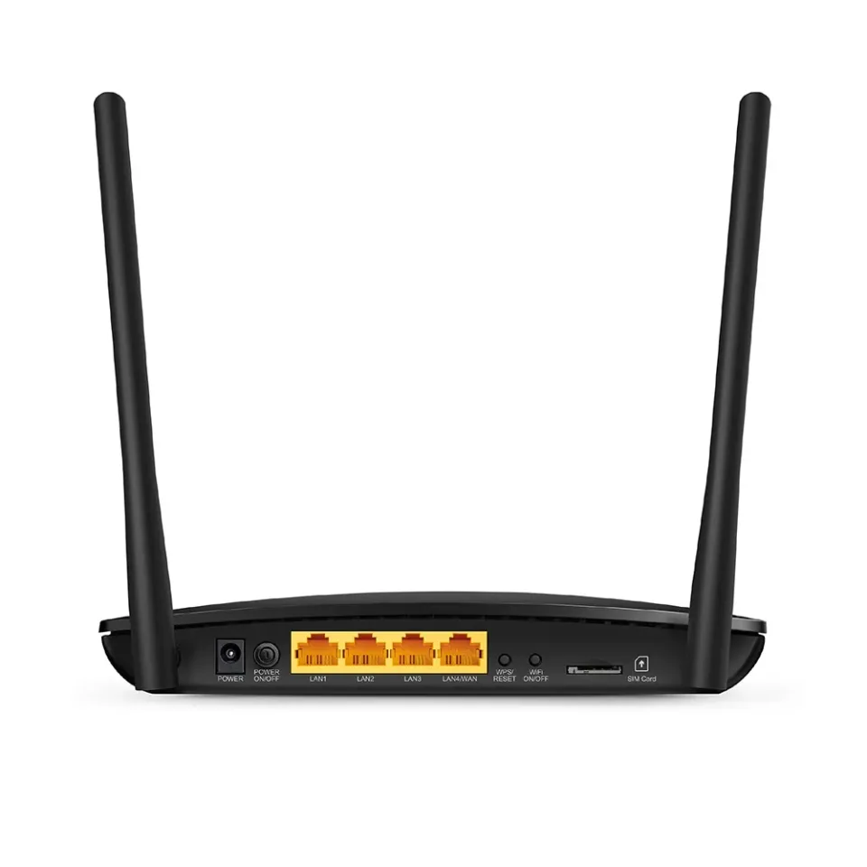 TP-LINK TL-MR6400 wifi 300Mbps 4G LTE router, 1x WAN, 3xLAN,SIM SLOT,2xint. wifi antena, 2x LTE odpojitelná antena