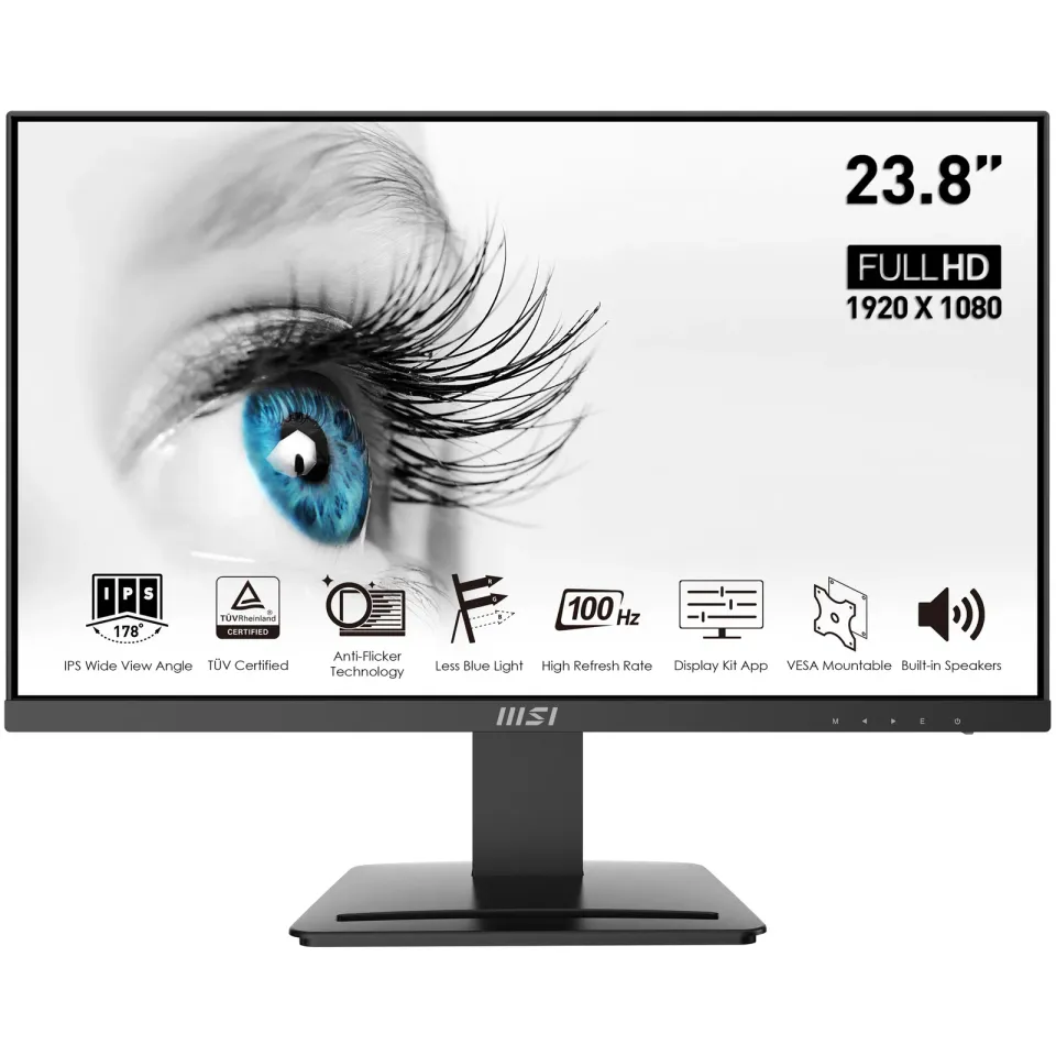 MSI monitor PRO MP243X 23,8" IPS/FHD/100Hz/1ms/HDMI/DP/černá