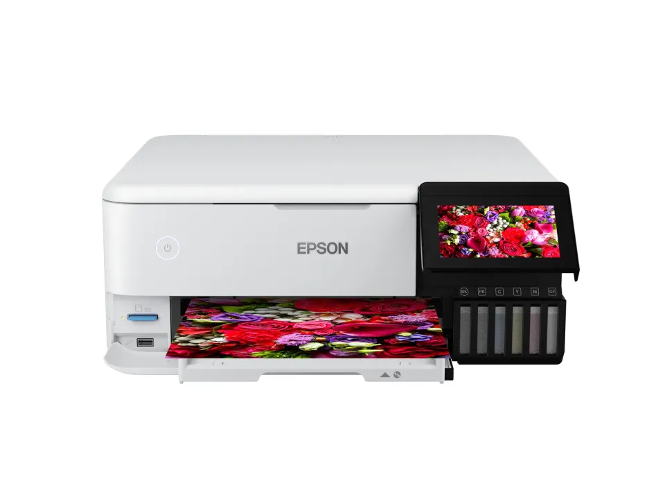 Epson EcoTank L8160 – A4 six-colour photo ink tank multifunction (print, copy, scan), CD/DVD printing, duplex, Wi-Fi and Ethernet
