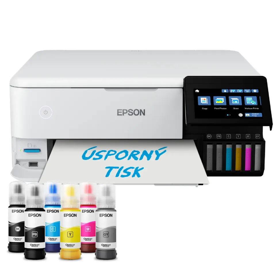 EPSON EcoTank L8160 - A4/16ppm/6ink/potiskDVD/Duplex//Wi-Fi/LAN/CISS