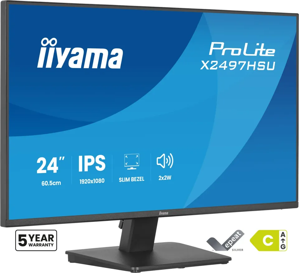 iiyama ProLite/X2497HSU-B1/23,8"/IPS/FHD/120Hz/4ms/Černá/5R