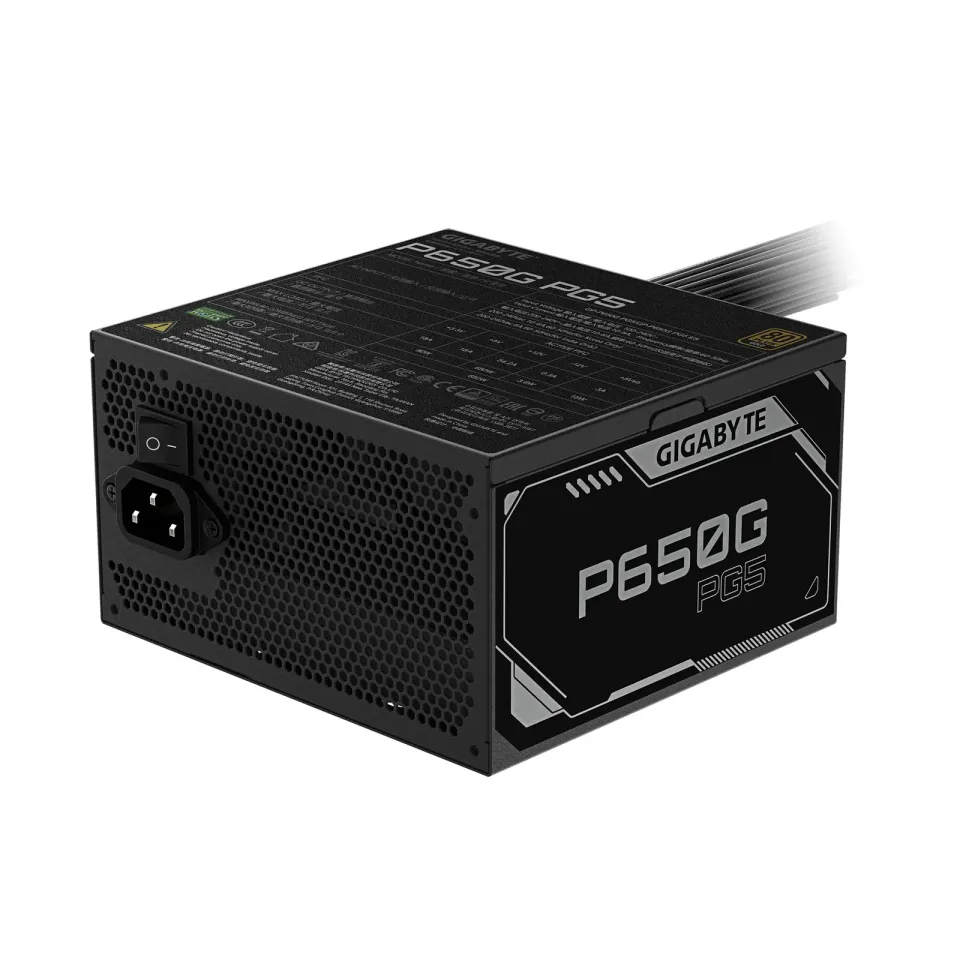 GIGABYTE P650G PCIE 5.1/650W/ATX 3.1/80PLUS Gold