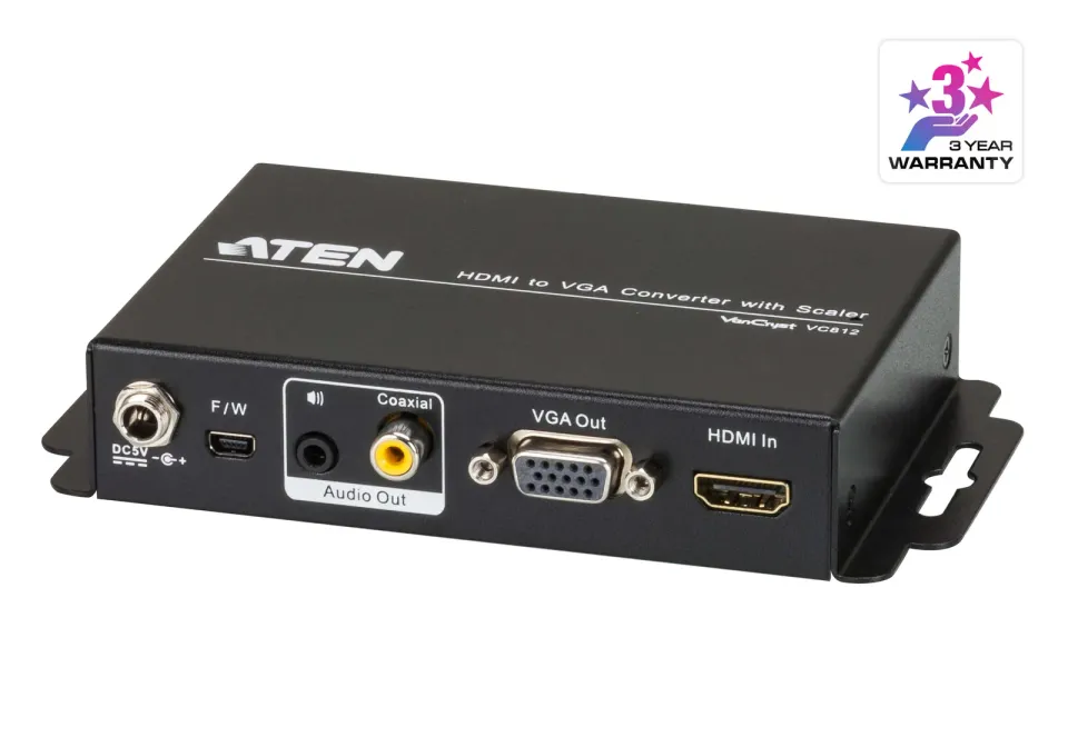 ATEN VC812-AT-G HDMI TO VGA CONVERTER W/SCALER W/EU ADP