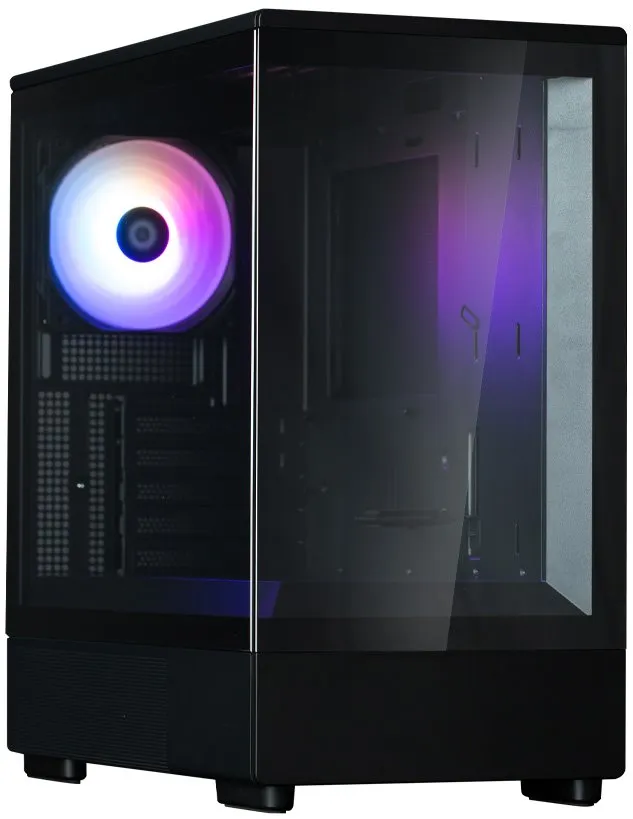 Zalman skříň P10 Black / miniT / 1x120mm fan ARGB / USB 3.0 / USB-C / temperované sklo / černá
