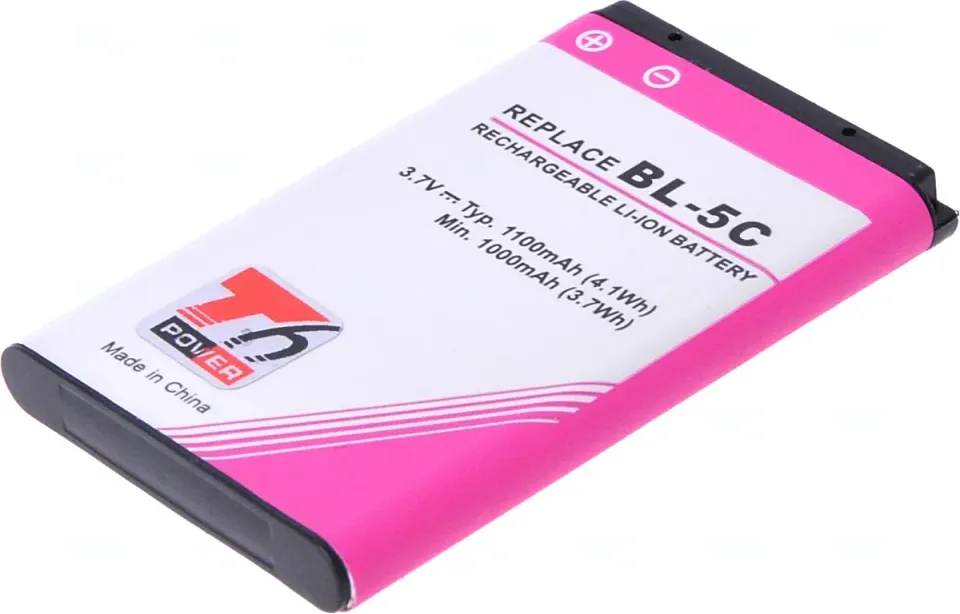 Baterie T6 Power pro Nokia 6300, 6600, 5100, 1100, 3650, 6230, C1-01, C2-01, 1100mAh, 4,1Wh, Li-ion