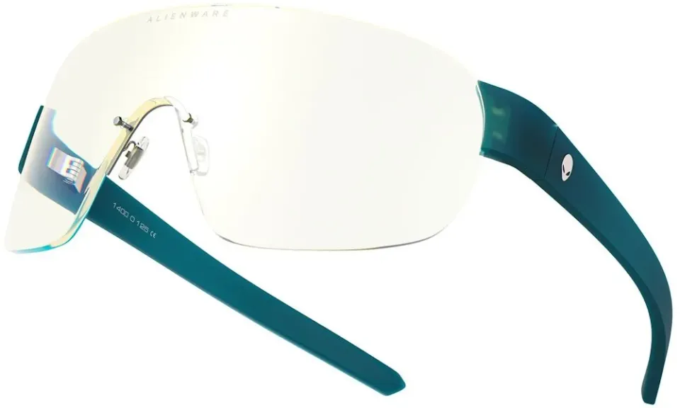 GUNNAR kancelářske/herní brýle ALIENWARE BERMUDA TRIANGLE * LIQUID TEAL *čirá skla * BLF 35 * GUNNAR focus