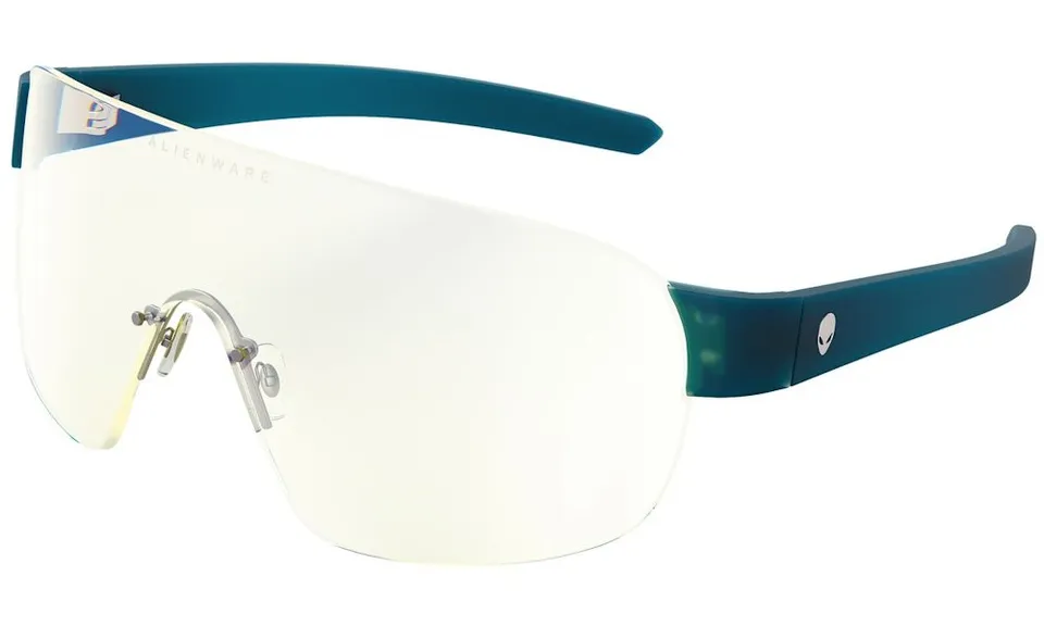 GUNNAR kancelářske/herní brýle ALIENWARE BERMUDA TRIANGLE * LIQUID TEAL *čirá skla * BLF 35 * GUNNAR focus