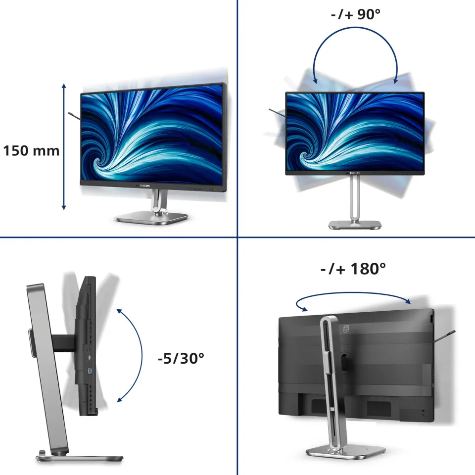 Philips LCD 24B2N4200 23,8" IPS/1920x1080@120Hz/4ms/300cd/VGA/HDMI/DP/4xUSB/USB-