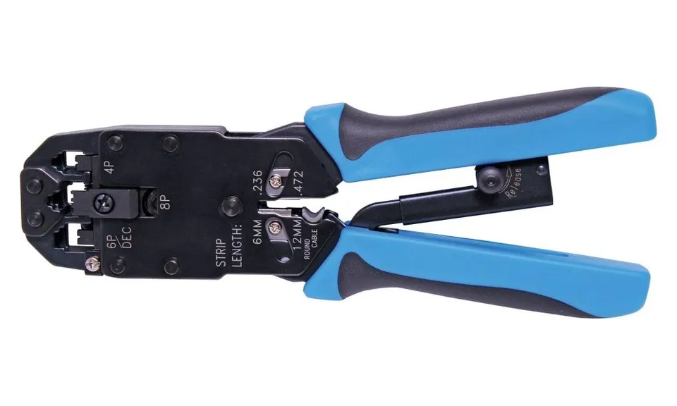 XtendLan Kleště krimpovací profi s ráčnou RJ45, RJ12, RJ11