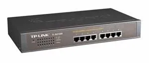 TP-LINK TL-SG1008 GBit switch, 8x 10/100/1000Mbps, 8port , 19" rackmount steel case