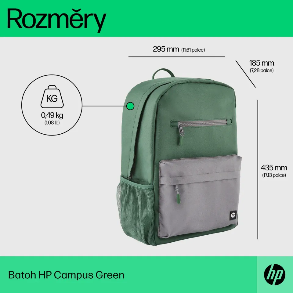 HP Campus Green Backpack