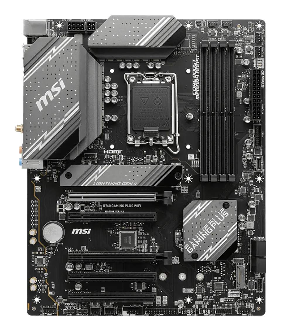 MSI B760 GAMING PLUS WIFI, 1700, Intel B760, 4xDDR5, ATX