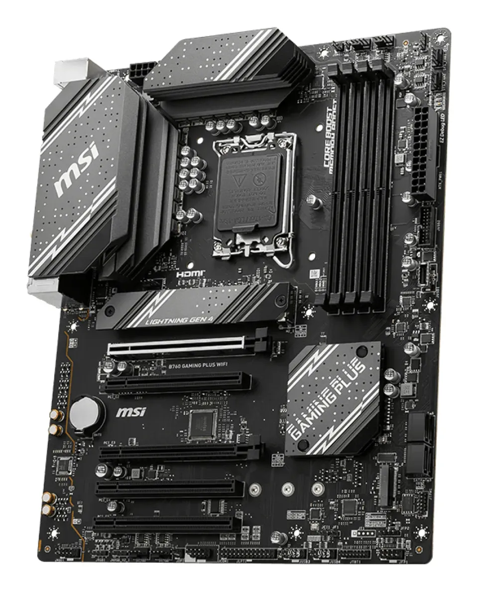MSI B760 GAMING PLUS WIFI, 1700, Intel B760, 4xDDR5, ATX