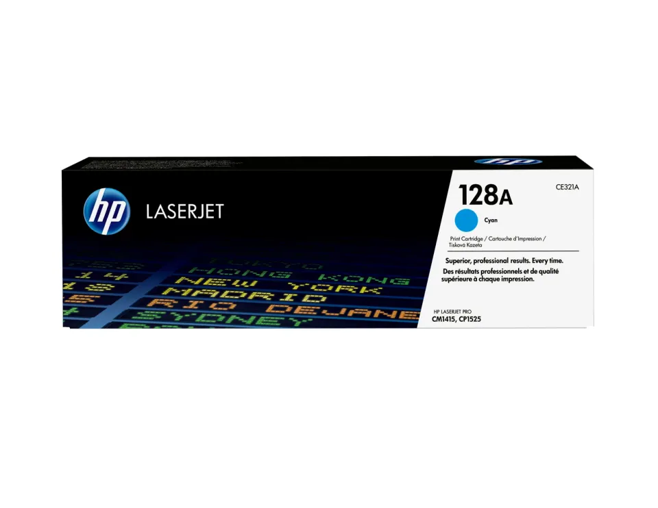 HP CE321A originální toner azurový č. 128A cyan 1300 stran (LJ color CP1525, CM1415)
