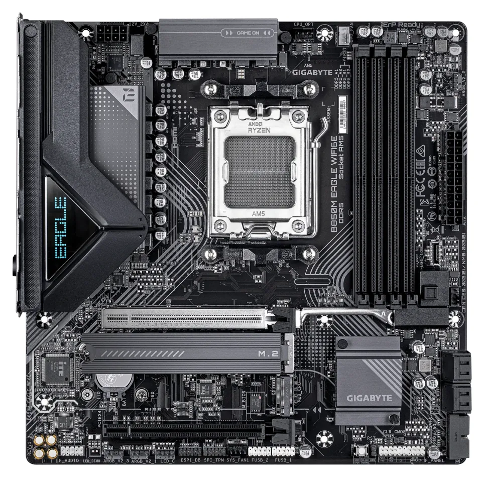 GIGABYTE MB Sc AM5 B850M EAGLE WF6E, AMD B850, 4xDDR5, 1xHDMI, 2xDP, Wifi, mATX