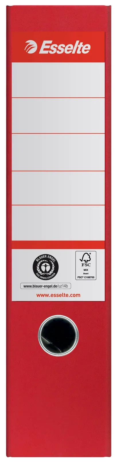Esselte pákový pořadač No. 1 Co2 neutrální, 75 mm, červená