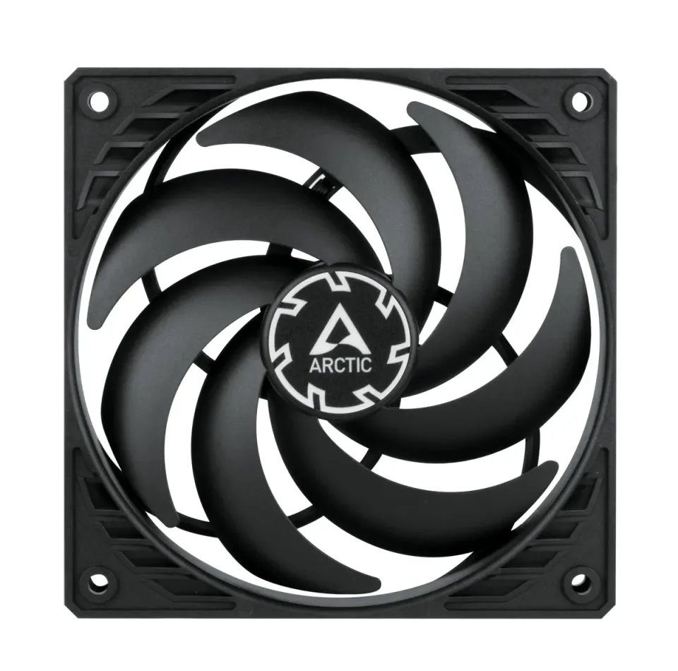 ARCTIC P12 Slim PWM PST, 120mm, 4pin, PWM, 3 kusy, černá