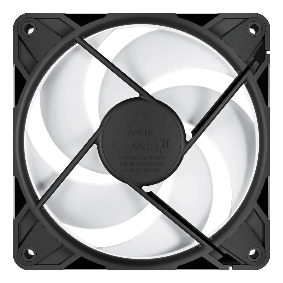 ARCTIC P12 Pro A-RGB Reverse Value pack (3 ks) ventilátor - 120mm, black