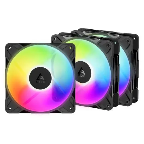 ARCTIC P12 Pro A-RGB Reverse Value pack (3 ks) ventilátor - 120mm, black