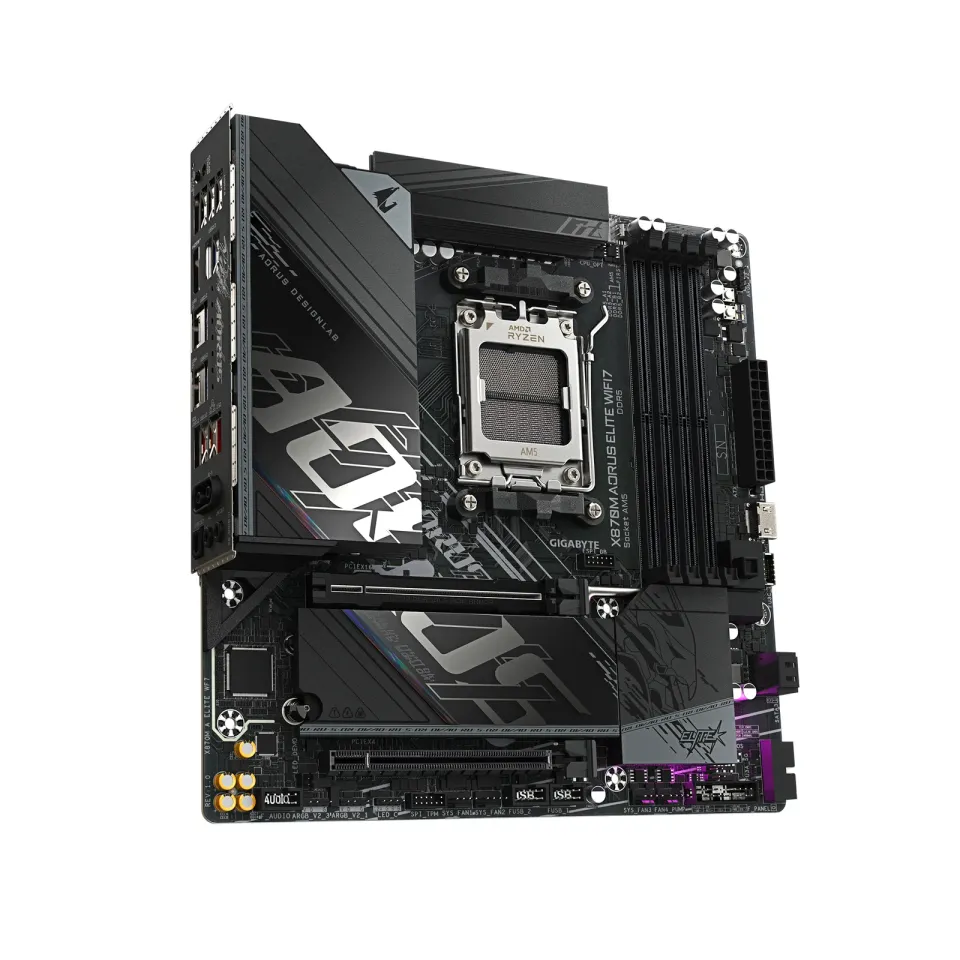 GIGABYTE MB Sc AM5 X870M A ELITE WF7, AMD X870, 4xDDR5, 2xUSB-C, 2xHDMI, Wifi, mATX