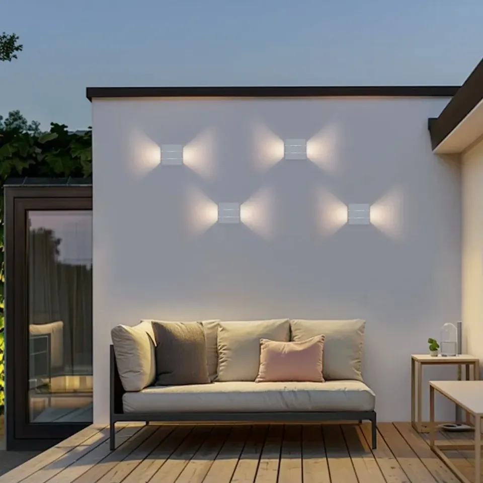 IMMAX LUXLINE venkovní LED nástěnné osvětlení, 6W, 3000K, 240V, IP54, bílé