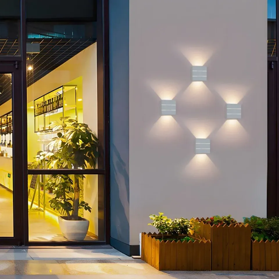IMMAX LUXLINE venkovní LED nástěnné osvětlení, 6W, 3000K, 240V, IP54, bílé
