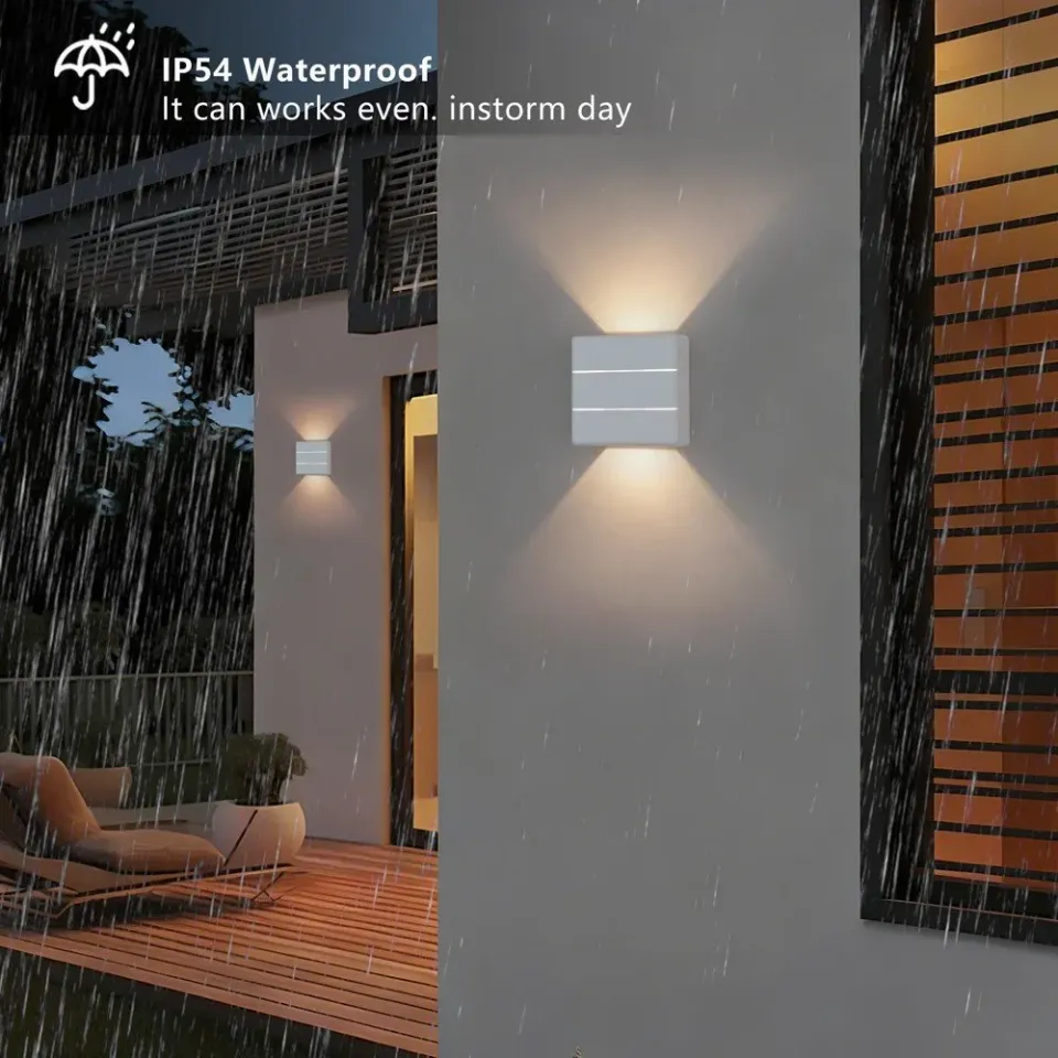 IMMAX LUXLINE venkovní LED nástěnné osvětlení, 6W, 3000K, 240V, IP54, bílé