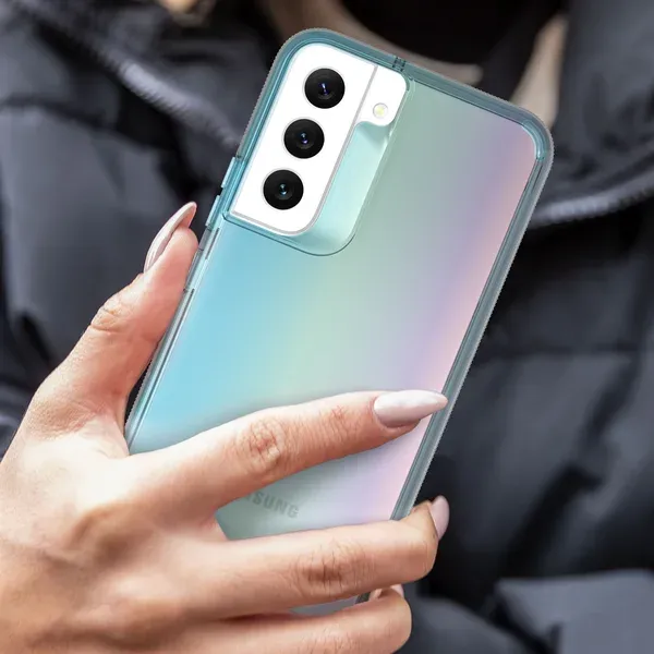 ZAGG GEAR4 Milan kryt Samsung S22 transparentní tyrkysová