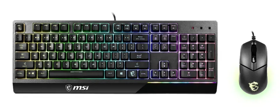 MSI herní set klávesnice s myší VIGOR GK30 COMBO/ drátový/ RGB podsvícení/ USB/ CZ+SK layout