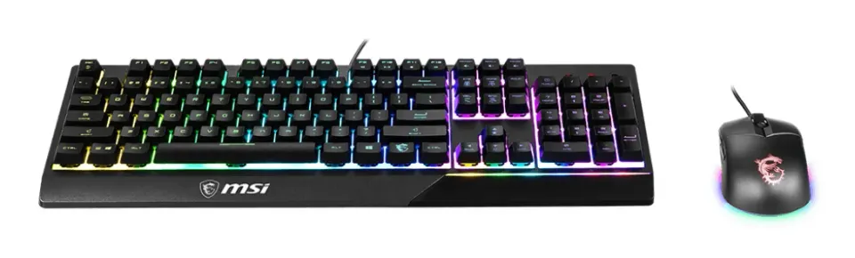 MSI herní set klávesnice s myší VIGOR GK30 COMBO/ drátový/ RGB podsvícení/ USB/ CZ+SK layout