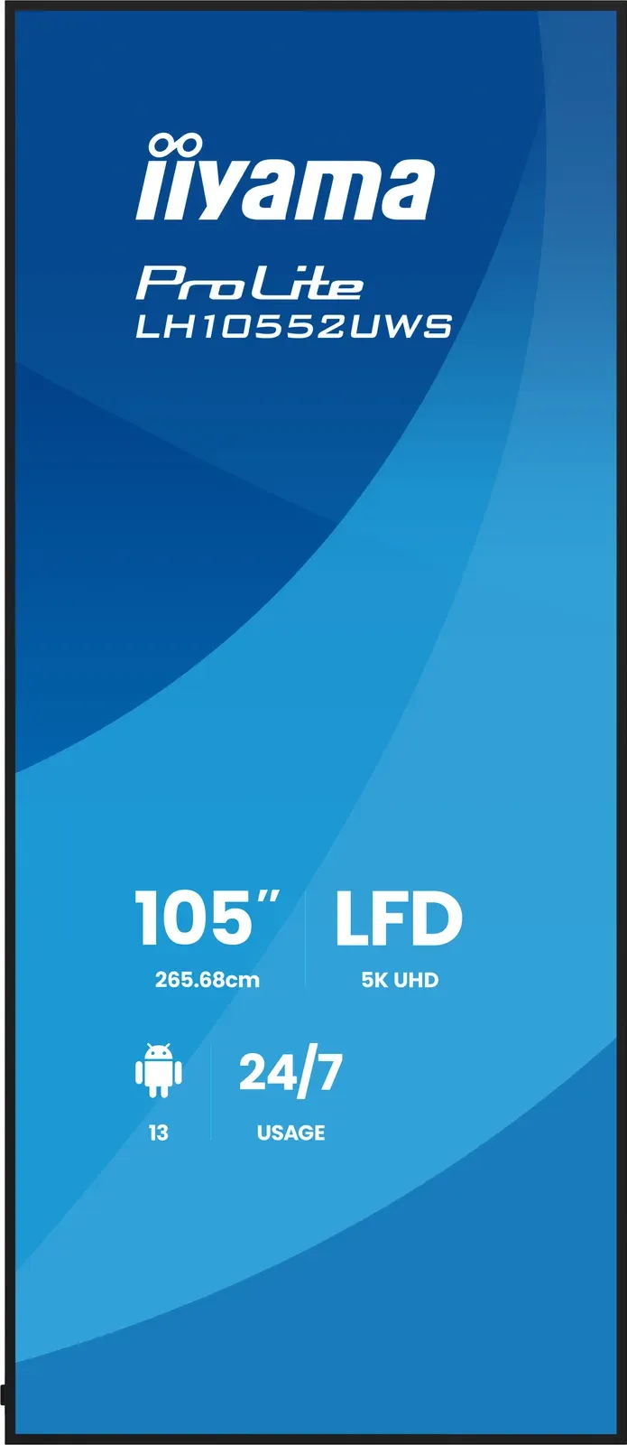 105" iiyama LH10552UWS-B1AG: IPS,5K,USB-C,24/7