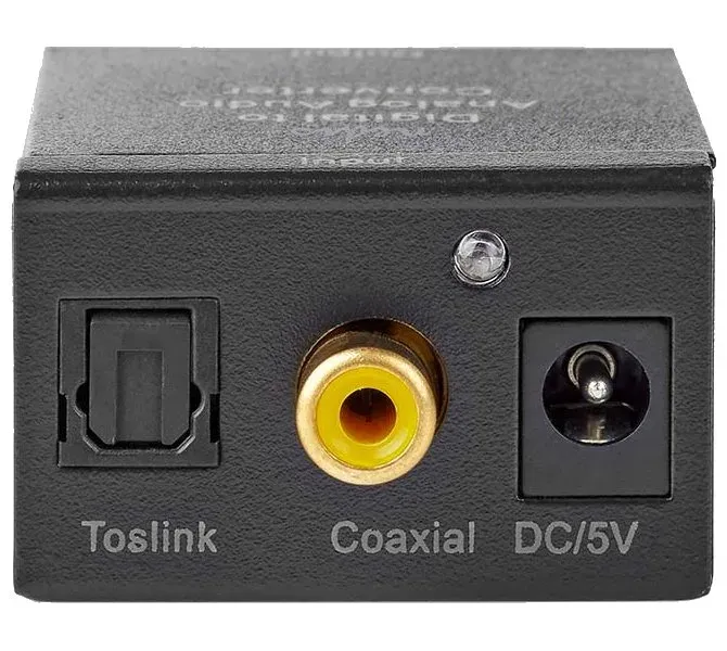 Nedis ACON2510BK - Digitální audio převodník | 1cestný | Vstup: 1x digitální RCA