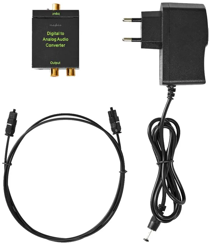 Nedis ACON2510BK - Digitální audio převodník | 1cestný | Vstup: 1x digitální RCA