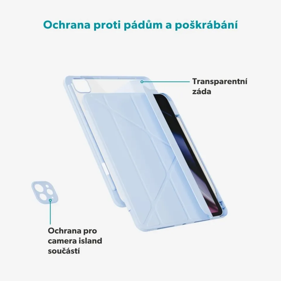 Epico Flip Case iPad Pro 11" (2018-2022)/Air M1-M4 - světle modrá