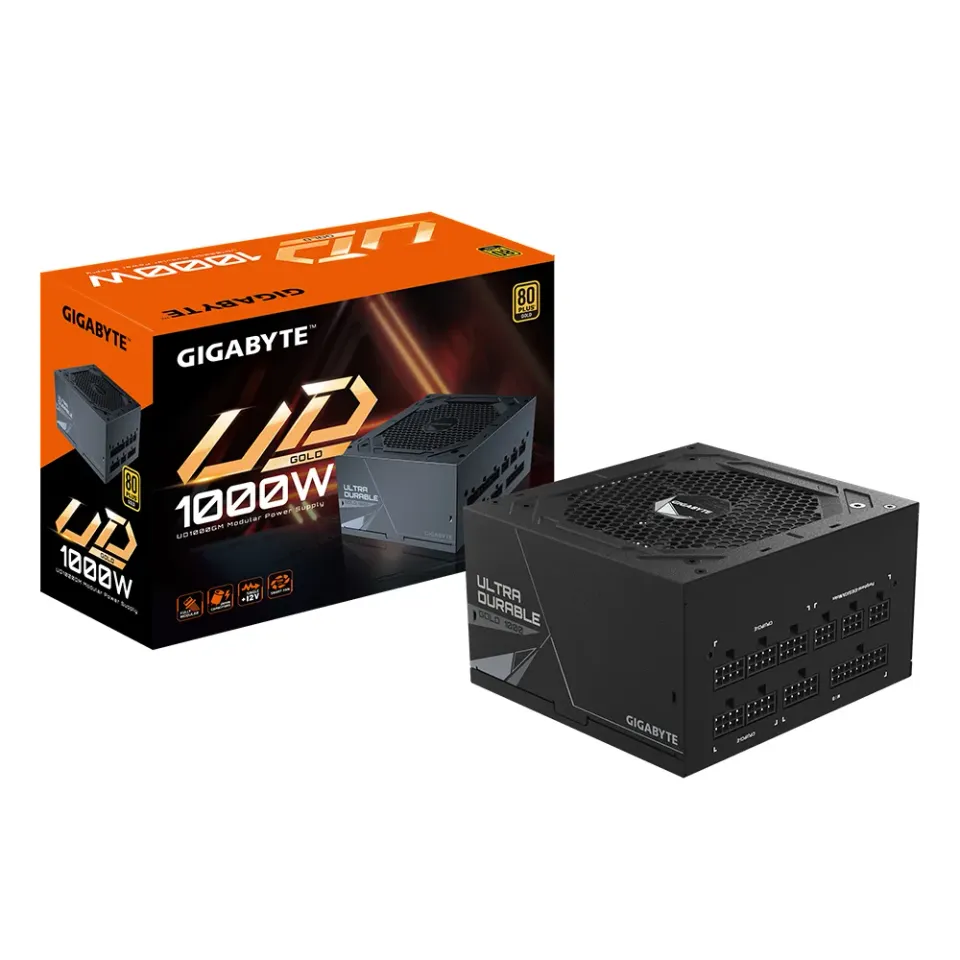 GIGABYTE zdroj UD1000GM, 1000W, 80plus gold, modular, 120 mm fan