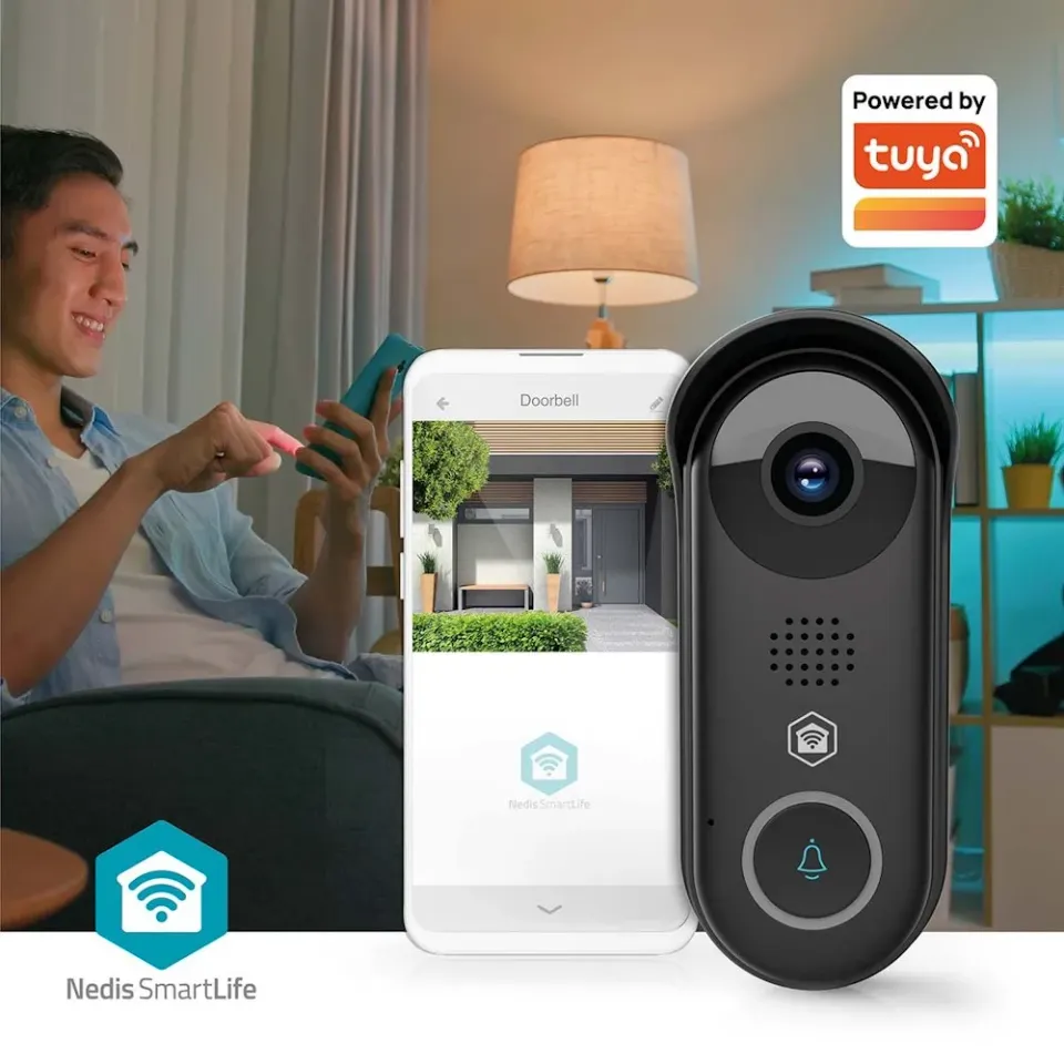 Nedis WIFICDP11BK SmartLife Dveřní Video Telefon | Wi-Fi | Transformátor | Full
