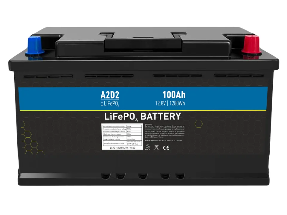 A2D2 baterie LiFePO4 12,8V 100Ah F15 Car Battery Case (Gotion cells)