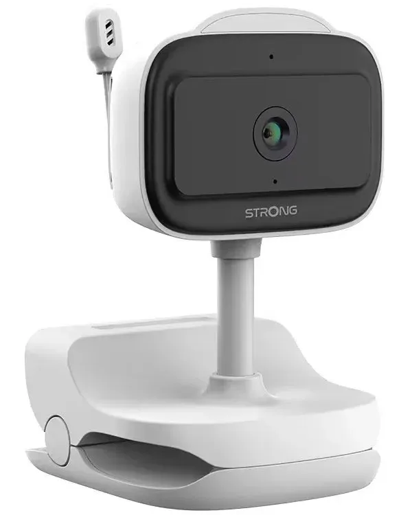 STRONG IP kamera DOVY/ dětská kamera/ bateriová/ Wi-Fi 4/ 3Mpix/ objektiv 3,6mm/ noční vidění/ SD/ 14 ukolébavek/ bílá