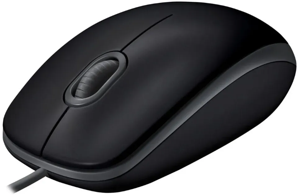 Logitech myš B110 Silent,pravák a levák,optická,3 tlačítka,kabelová,USB